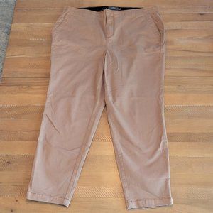 Torrid Khaki Cropped Trousers– Fill the Fit - Size 18T – Dark Khaki – Never Worn